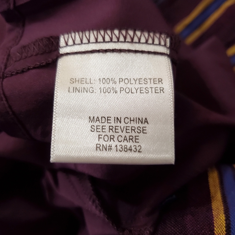MODCLOTH M Purple Striped Sleeveless Fit & Flare Dress Pleats Pockets Lined EUC - Picture 7 of 14